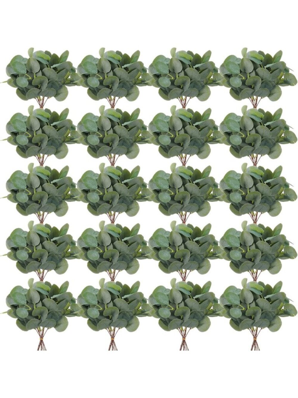 300 Pcs Artificial Eucalyptus Stems & Leaves - 11.8" Decorative Floral Picks